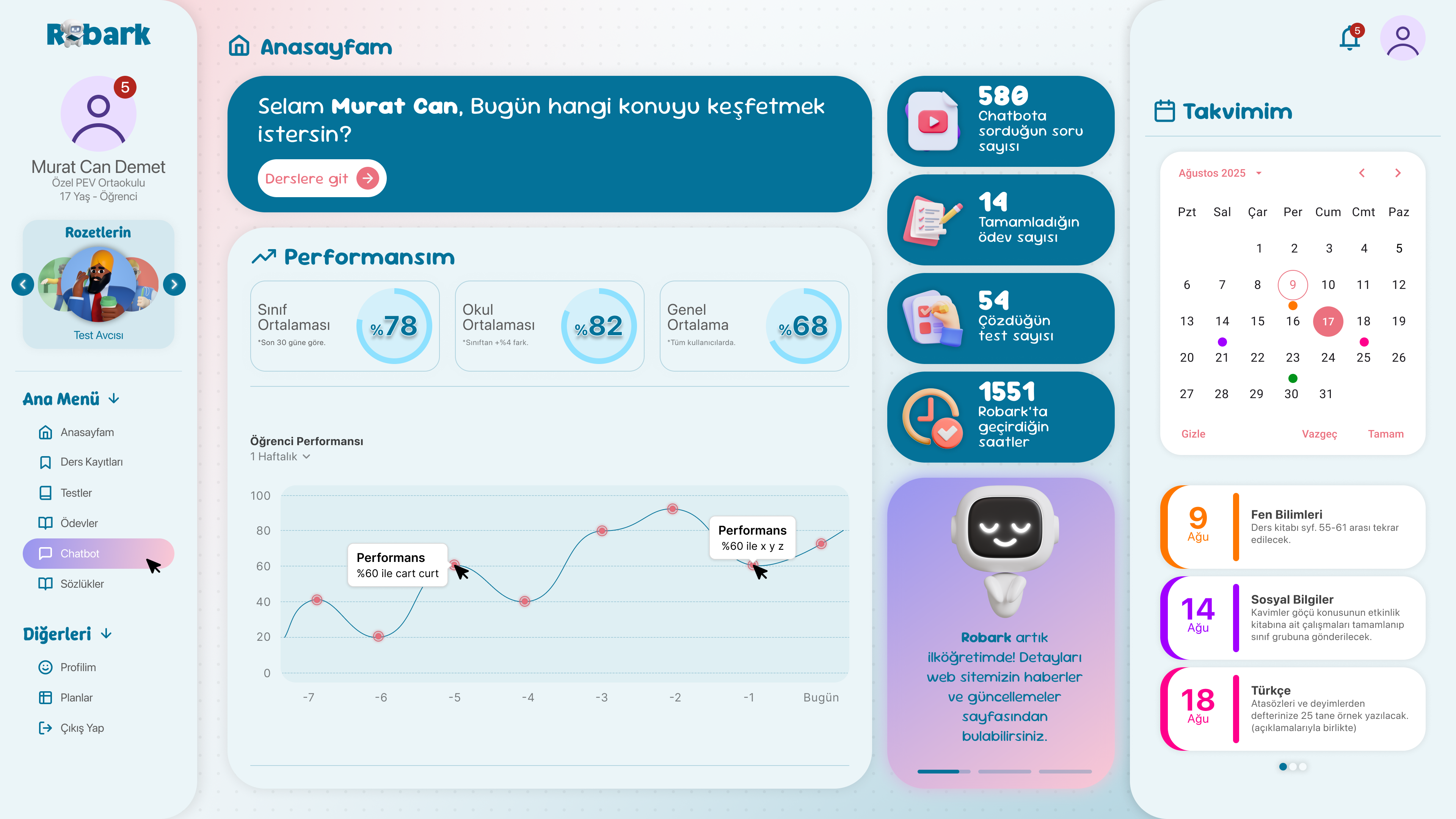 Robark Web Paneli önizleme